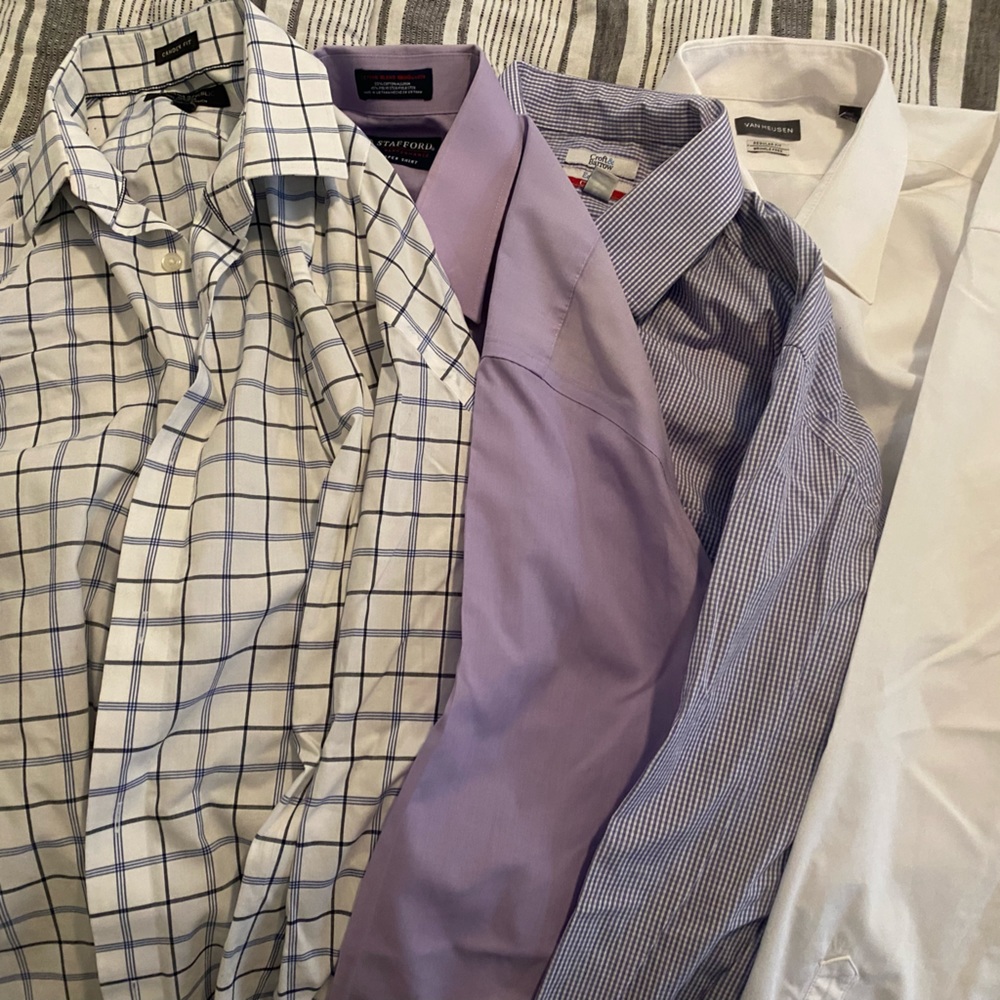 Men’s dress shirt bundle size 16.5 34/35 L